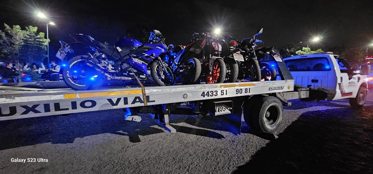 Los oficiales aseguraron 18 motocicletas y tres automóviles | Especial