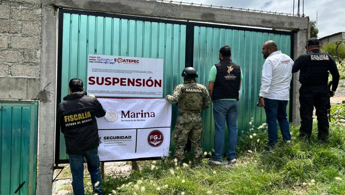 Suspendió siete construcciones irregulares en el paraje “El Mirador”, dentro del Parque Estatal Sierra de Guadalupe | (Especial)