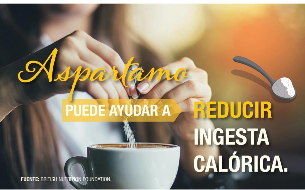 Aspartamo: menos calorías, mismo sabor, ayuda a controlar el peso.
