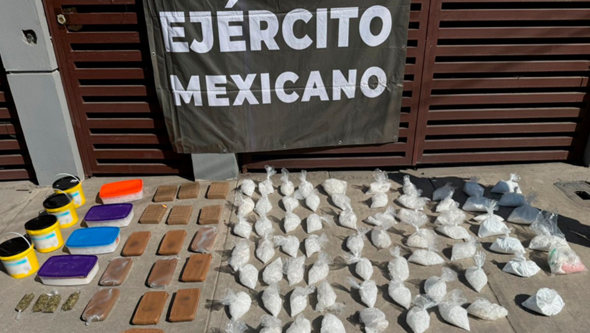 Autoridades aseguraron fentanilo, metanfetamina, heroína y otras drogas en Tijuana, Baja California. | Especial