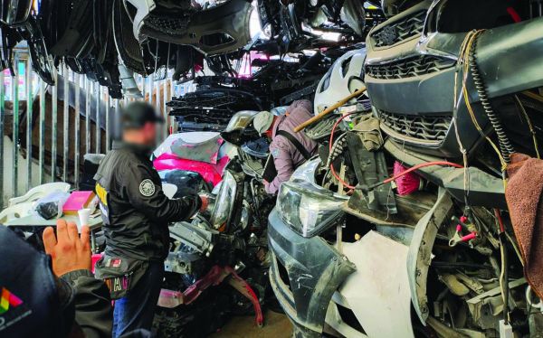 Combaten robo de unidades y autopartes, desvalijamiento y remarcado. ESPECIAL