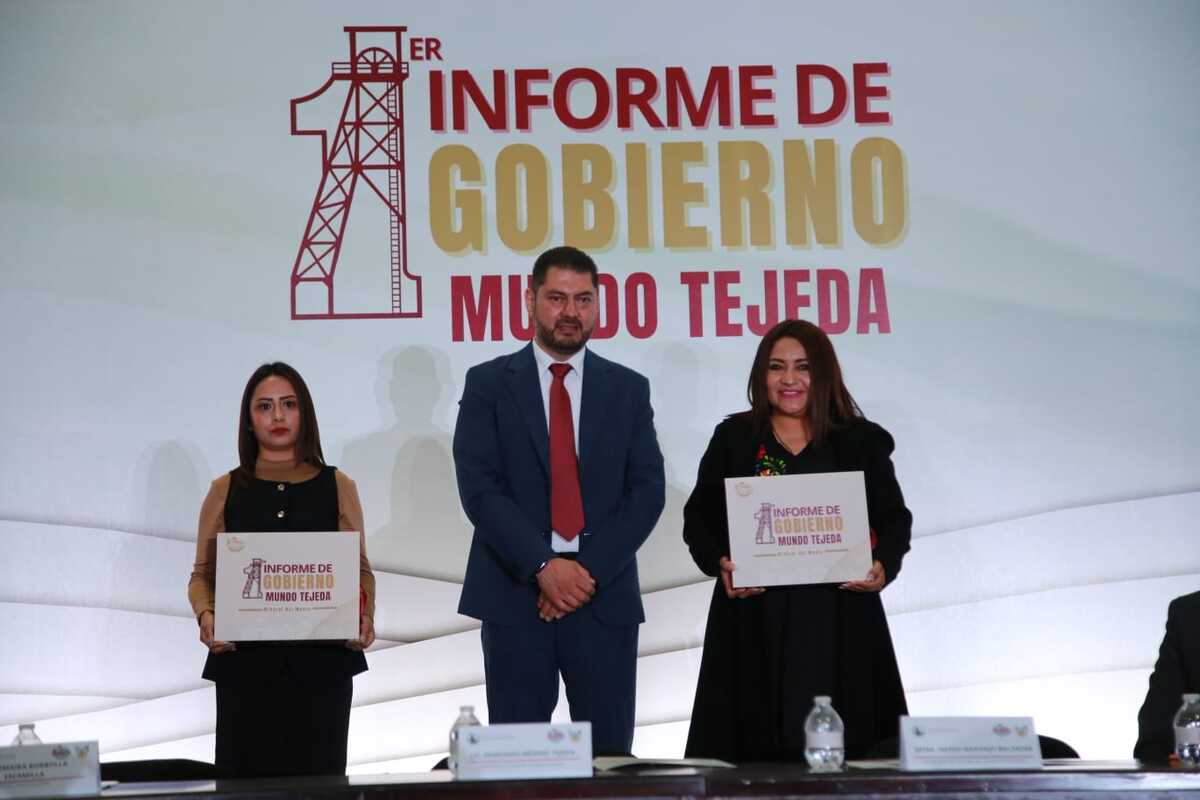 Edmundo Méndez Tejeda presentó un informe de su primer año al frente de Mineral del Monte. (Maribel Calderón)