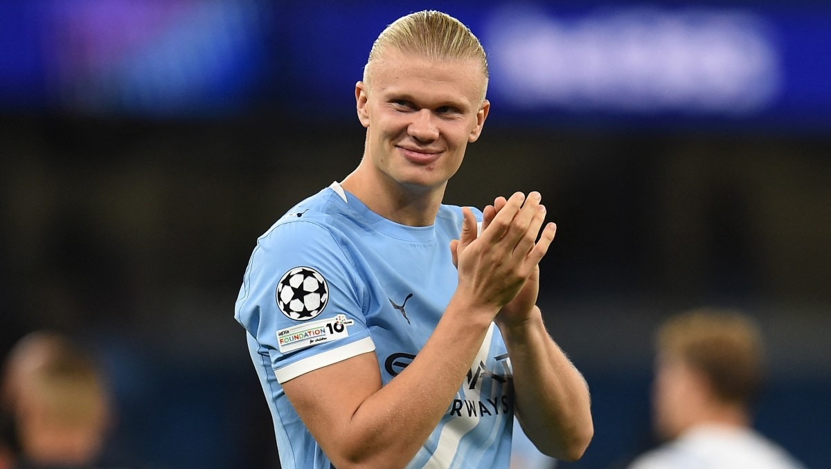 El noruego alcanzó un récord más al convertirse en el futbolista más rápido en alcanzar la cifra de 50 anotaciones en la Champions League