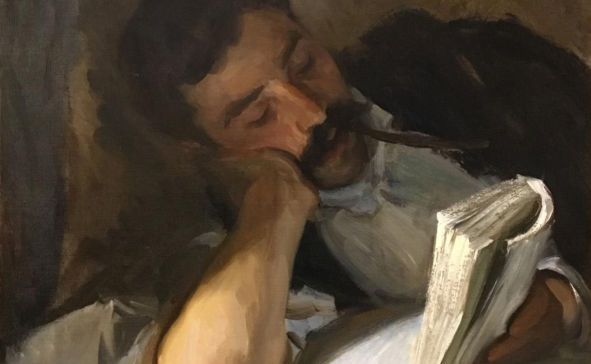 John Singer Sargent, ‘Hombre leyendo’, 1908. (Wikimedia Commons)