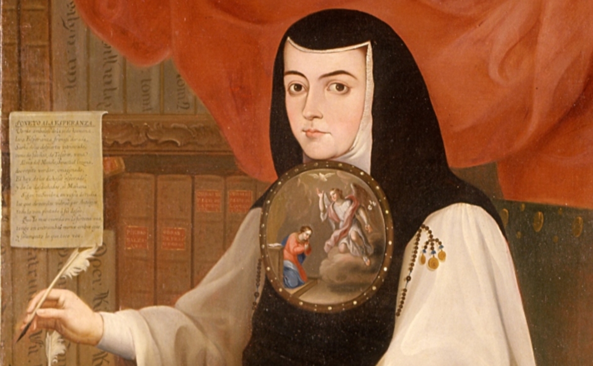 ‘Retrato de Sor Juana Inés de la Cruz’, de Andrés de Islas, 1772. (Wikimedia Commons)