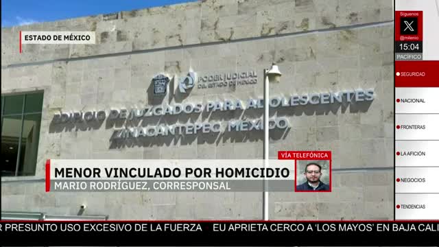 Adolescente es vinculado a proceso por asesinato de un policía del Estado de México