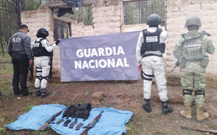 Autoridades aseguran armas en Chihuahua durante el operativo | Especial