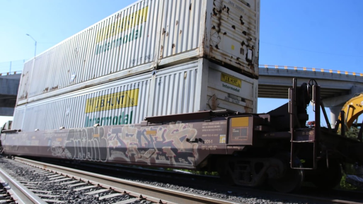 Se descarriló el tren al altura del bulevar Delta y Timoteo Lozano en la ciudad de León