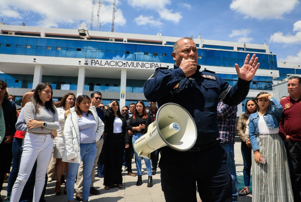 En este ejercicio se desplegaron 167 integrantes de Protección Civil y Bomberos, y elementos de la Guardia Municipal | Cortesía.