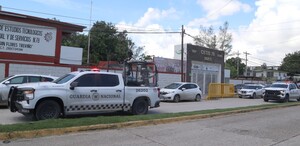 Guardia Nacional arribó al CETis 78 en Altamira. | Yazmín Sánchez