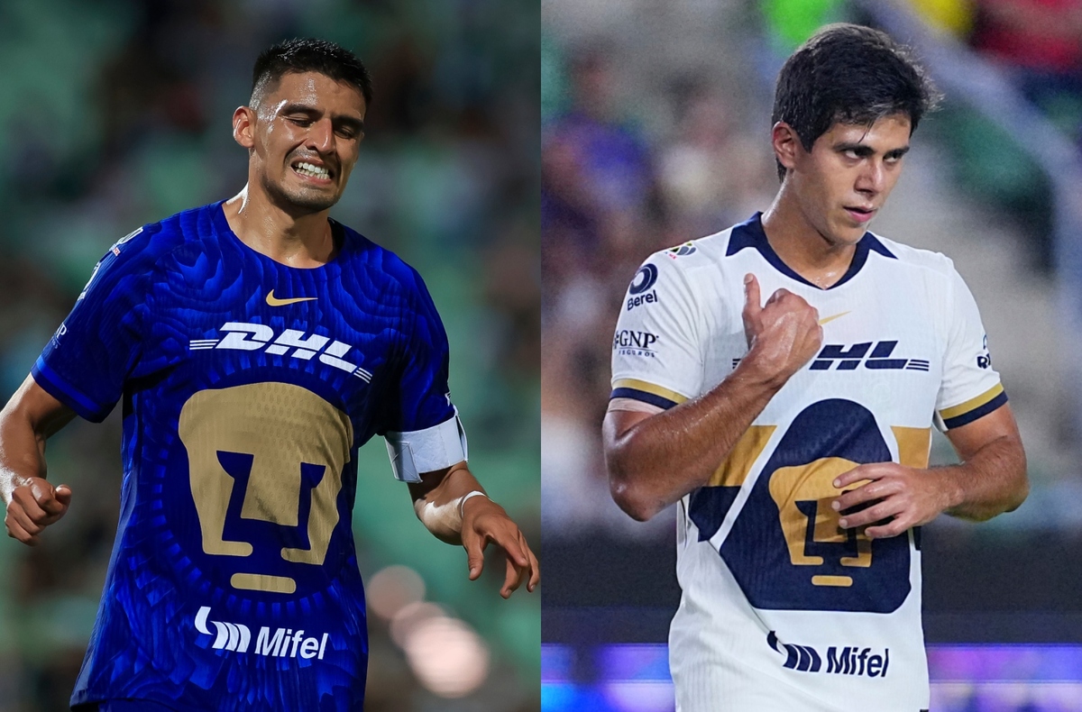 Guillermo Martínez y José Juan Macías, delanteros de Pumas (Imago7)
