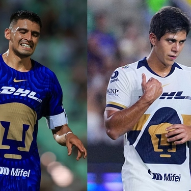 Guillermo Martínez y José Juan Macías, delanteros de Pumas