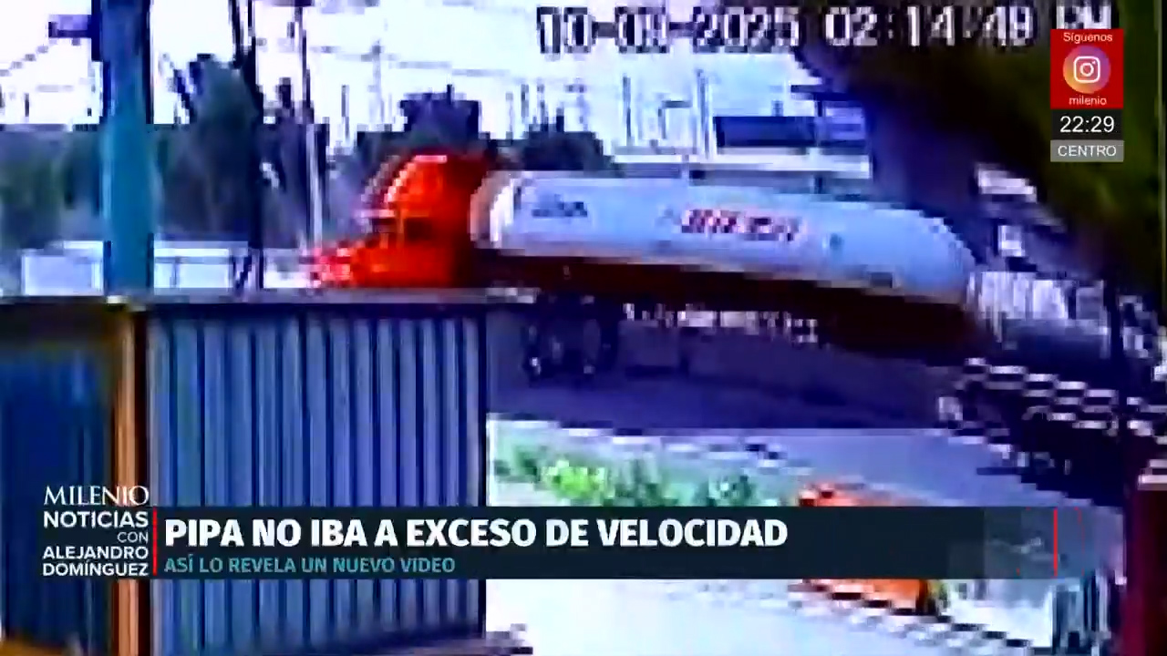 Revelan nuevo video previo a explosión de pipa en Iztapalapa; sin exceso de velocidad
