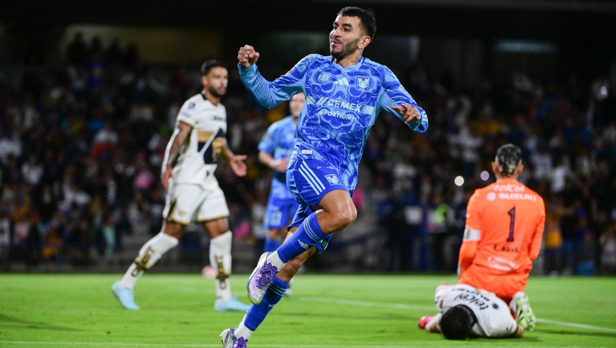 Ángel Correa hizo el gol del empate para Tigres ante Pumas (Imago7)