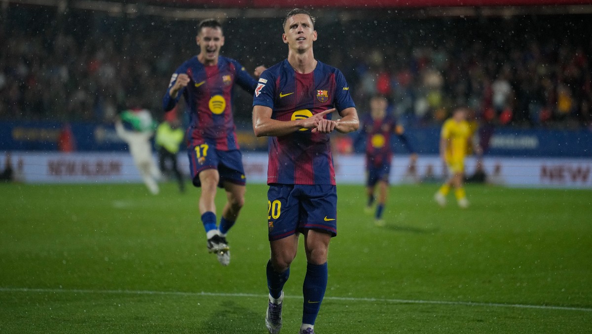 Dani Olmo marcó en la victoria del Barcelona sobre Getafe (EFE)