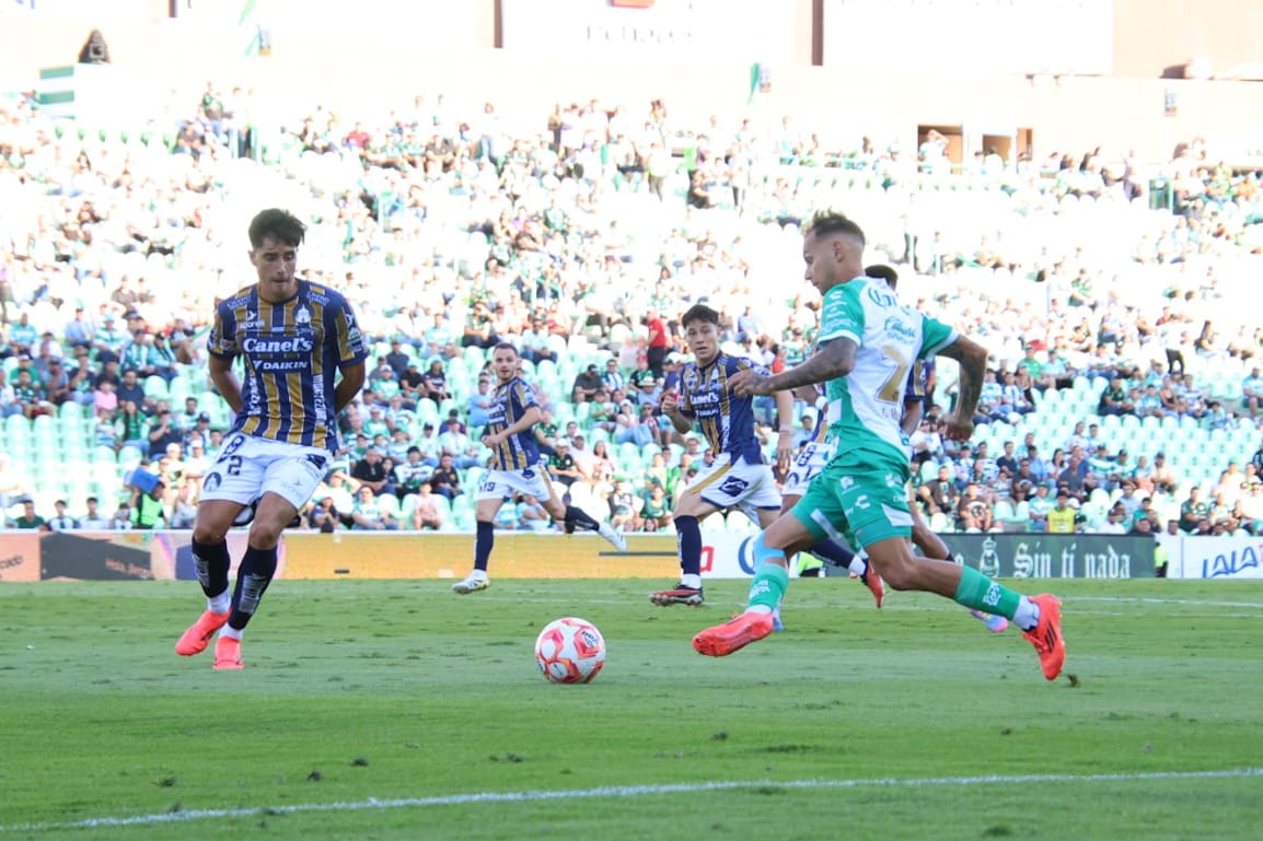 Santos Laguna pierde frente a San Luis en el TSM.| Verónica Rivera