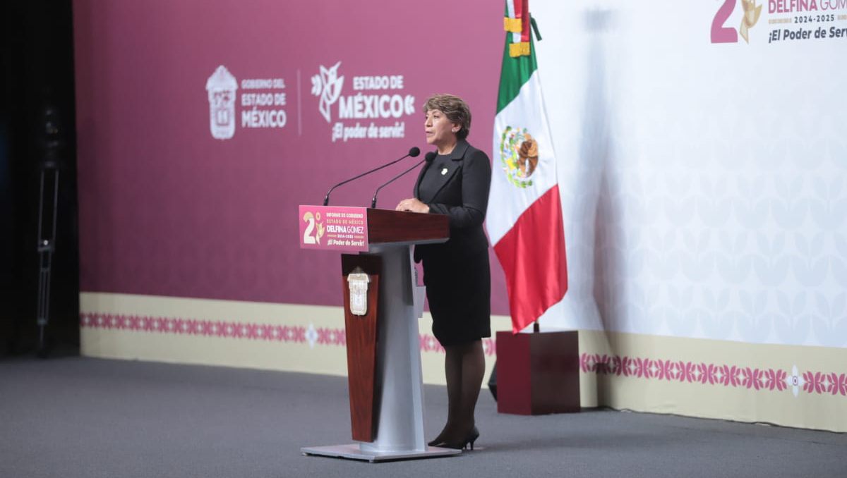 Delfina Gómez asegura que en su administración terminará de consolidar el Segundo Piso de la Cuarta Transformación. Foto: (Iván Carmona)