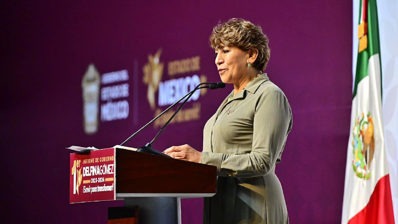 Delfina Gómez presenta Segundo Informe de Gobierno en el Teatro Morelos, Edomex