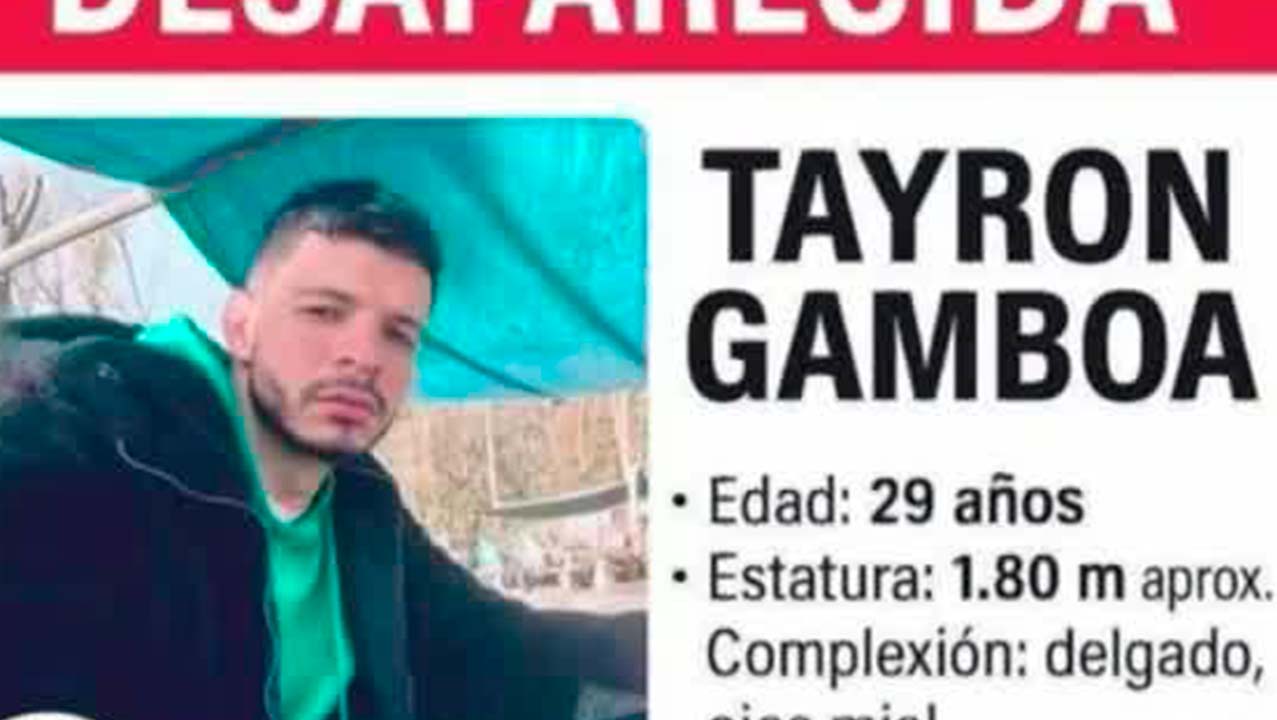 Emiten ficha de búsqueda de músico venezolano Tayron Paredes Gamboa