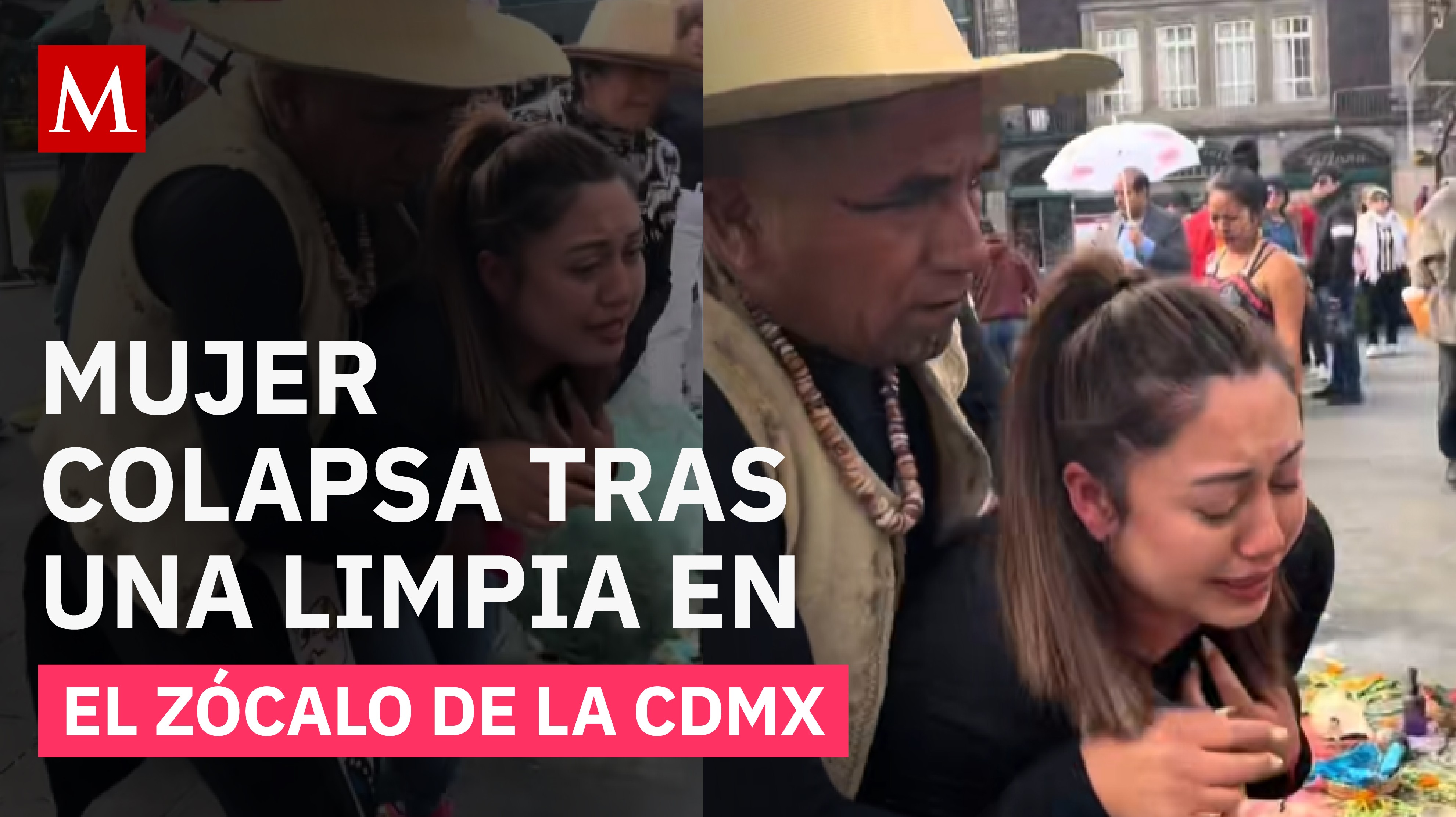 Mujer colapsa durante una limpia espiritual en el Centro Histórico de CDMX