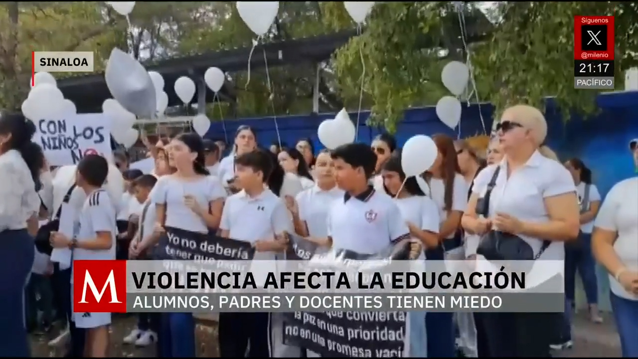 Suspenden clases en Sinaloa por crisis de inseguridad y violencia