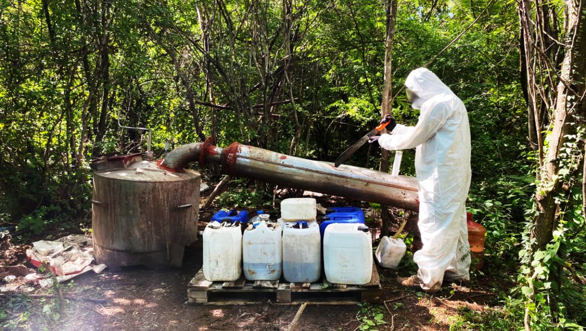Además, se aseguraron 17 mil 480 litros de sustancias químicas para la elaboración de metanfetamina | Especial