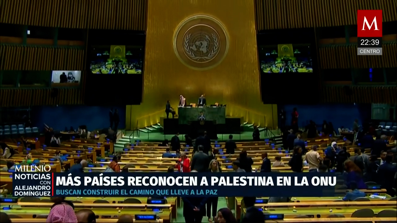 Aumenta número de países que reconocen a Palestina antes de la Asamblea General de la ONU