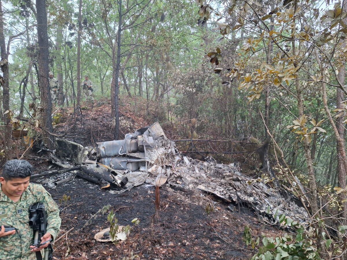 El helicóptero fue localizado en malas condiciones. (Cortesía)