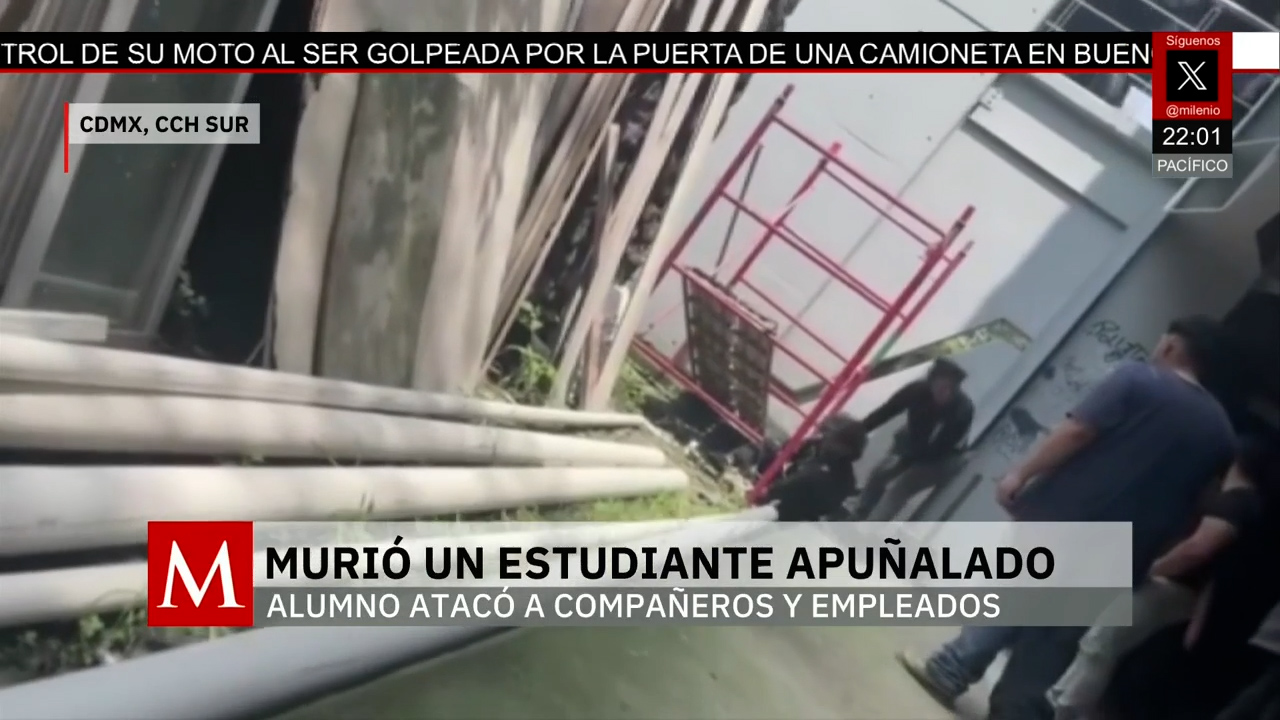 Estudiante del CCH Sur mata a compañero y hiere a trabajador con arma blanca