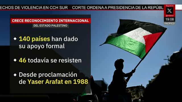 140 países reconocen a Palestina como una nación | Pedro Gamboa, 22 de septiembre de 2025