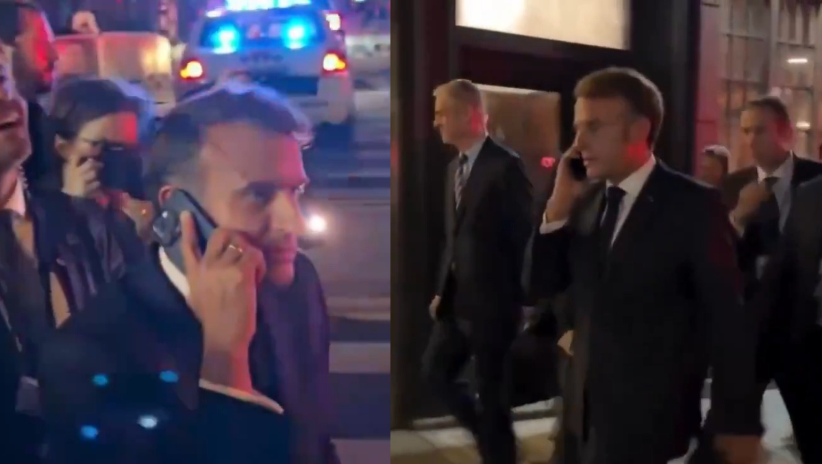 El presidente francés dijo al teléfono: "¿Adivina qué? Estoy esperando en la calle porque todo está bloqueado por ti". | Especial