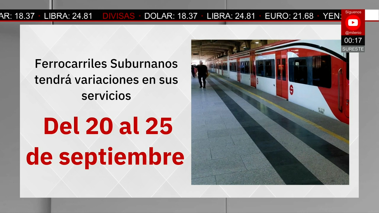 Tren suburbano tendrá cambios en horarios por conexión a ruta hacia aeropuerto Felipe Ángeles