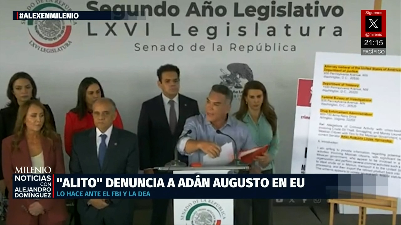 Alejandro Moreno denuncia a Adán Augusto López ante autoridades de EE. UU. por crimen organizado