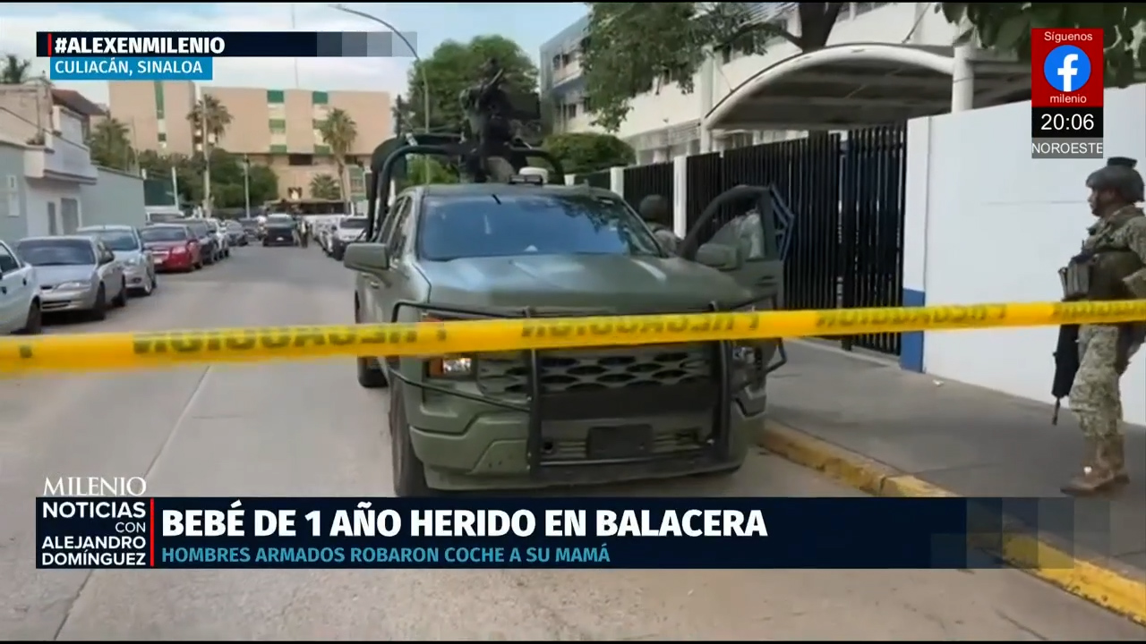Balacera en Culiacán deja un hombre muerto y bebé herido tras robo de auto