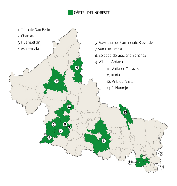Cárteles en San Luis Potosí