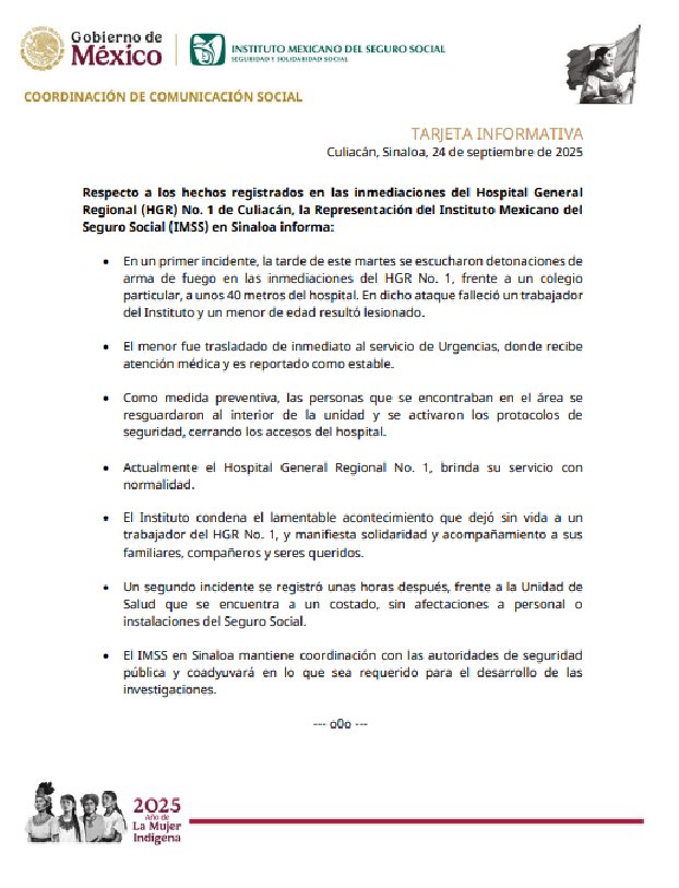 El IMMS compartió un comunicado oficial.