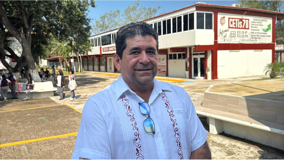 Humberto Salvador Meléndez Porras, director del CETis 78 de Altamira. (Mario Juárez)