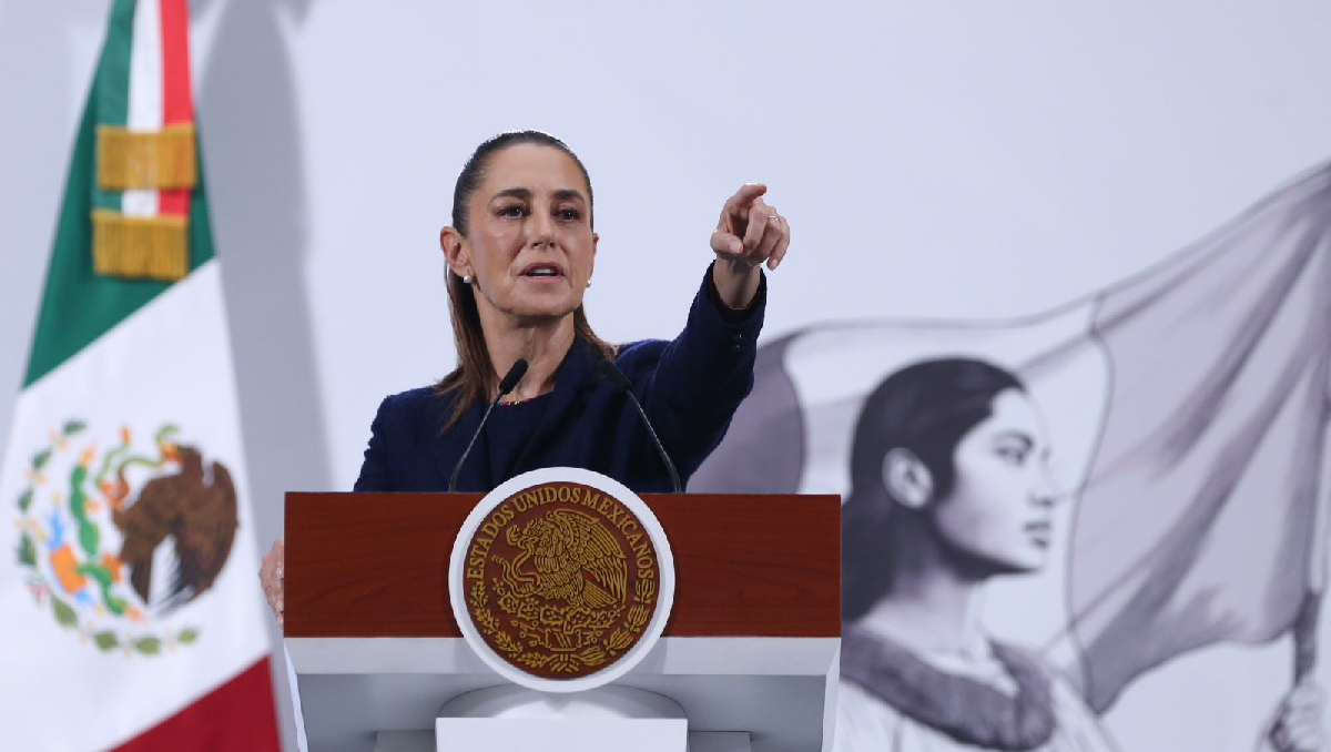La presidenta Claudia Sheinbaum en su conferencia de prensa mañanera el 24 de septiembre. | Ariana Pérez