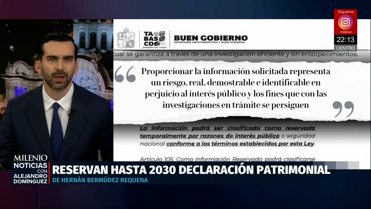 Tabasco reserva declaraciones de Hernán Bermúdez hasta 2030 para no afectar investigaciones