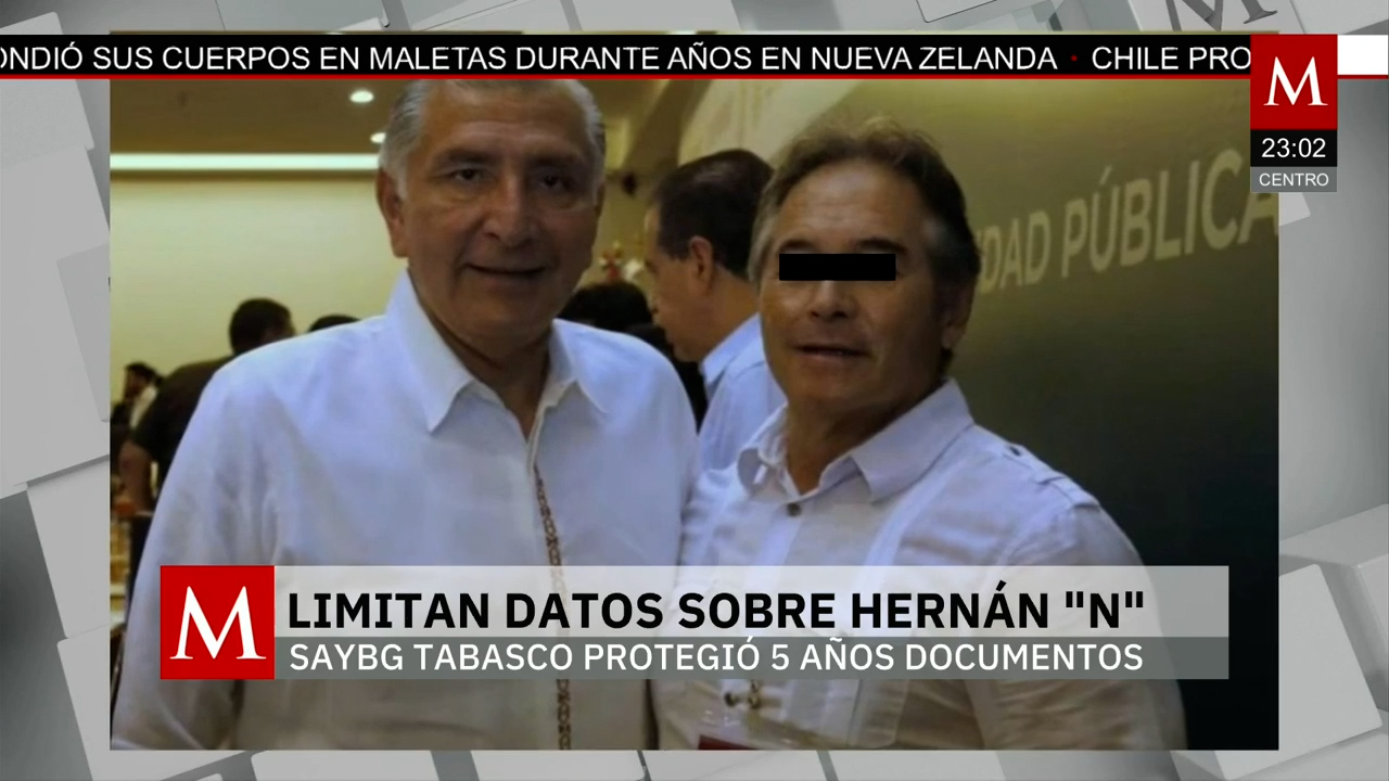 Tabasco reserva declaraciones patrimoniales de Hernán N hasta 2030 para proteger investigación