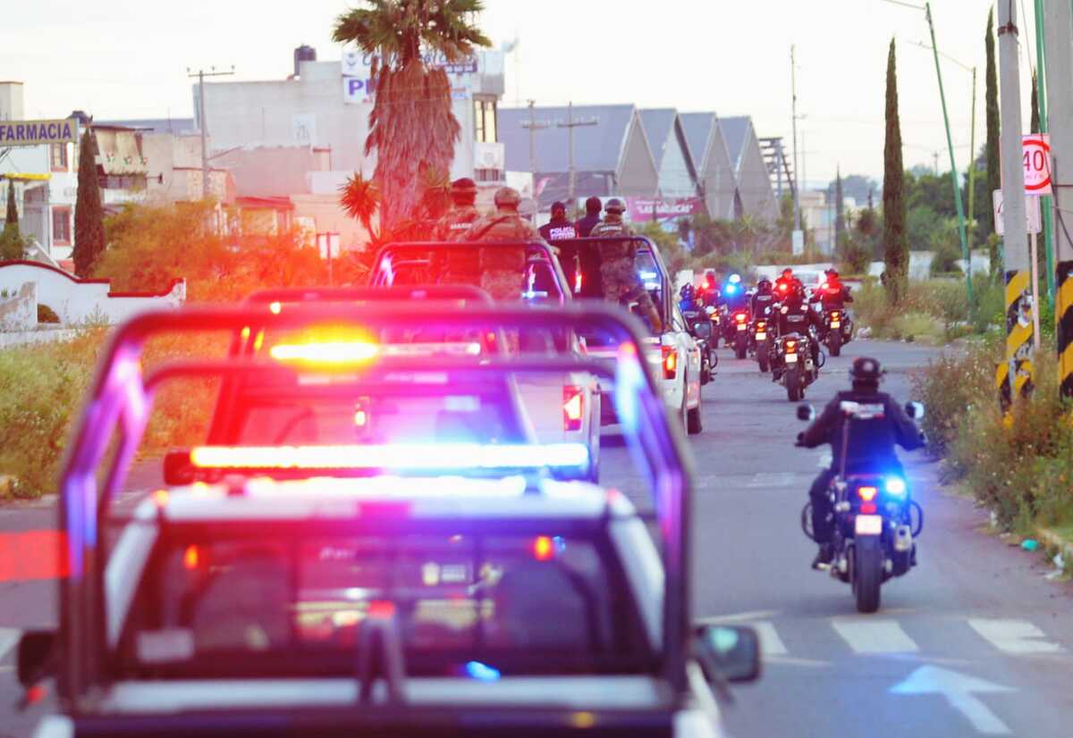 Unidades y elementos de la Marina, policía estatal y policía municipal en Ecatepec realizando patrullaje | Especial