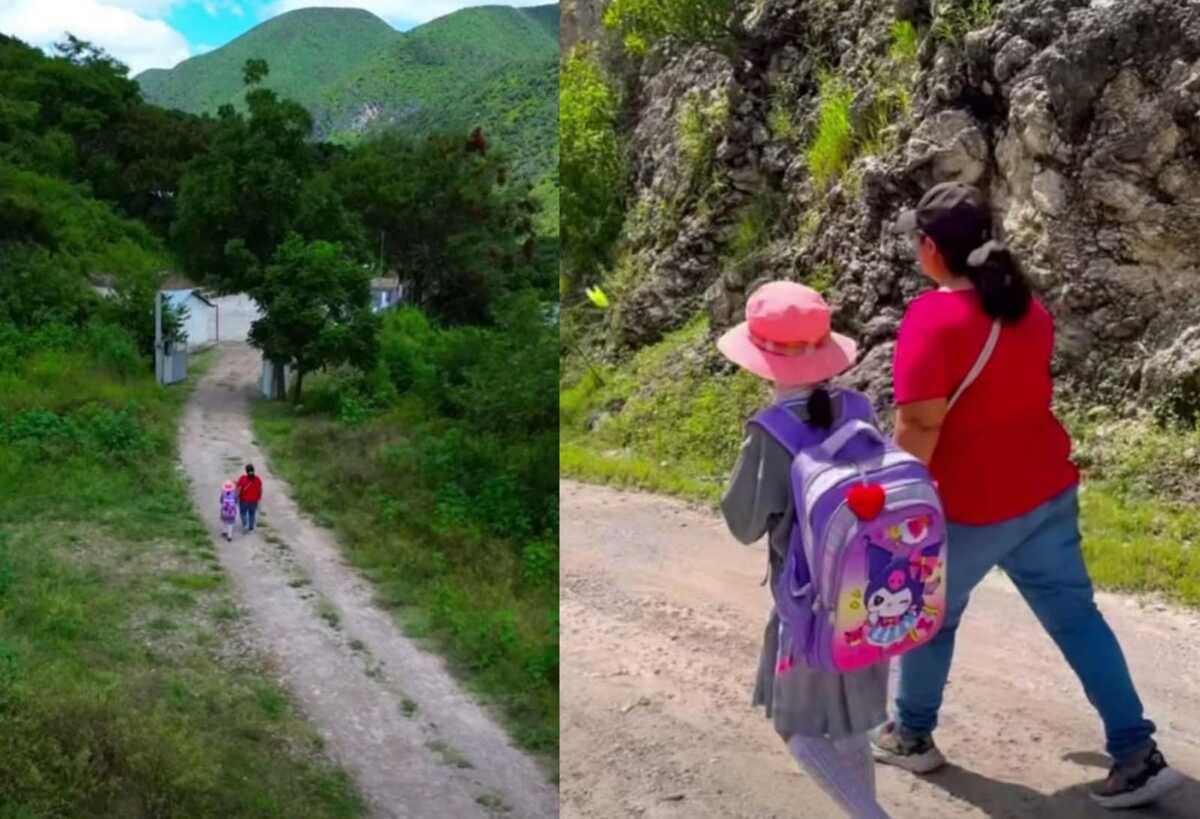 Yareli camina 5 horas aproximadamente para tomar clases. (Especial)