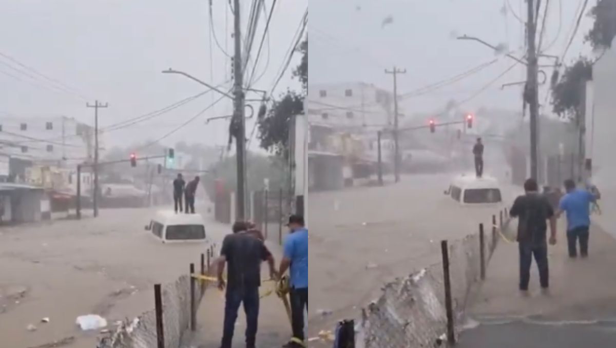 Las lluvias dejaron calles inundadas al sur de la ciudad. | Especial