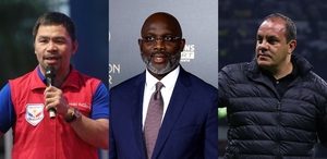 Manny Pacquiao,  George Weah y Cuauhtémoc Blanco, entre deportistas que ingresaron a la política