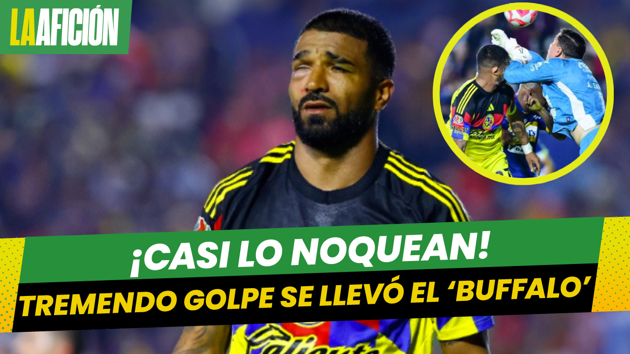 Rodrigo Aguirre abandona la cancha por un brutal golpe en el ojo en el juego ante San Luis