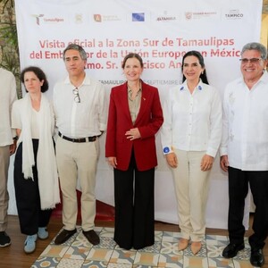 Francisco André, embajador de la Unión Europea en México, se reunió con autoridades estatales y municipales en Tamaulipas.