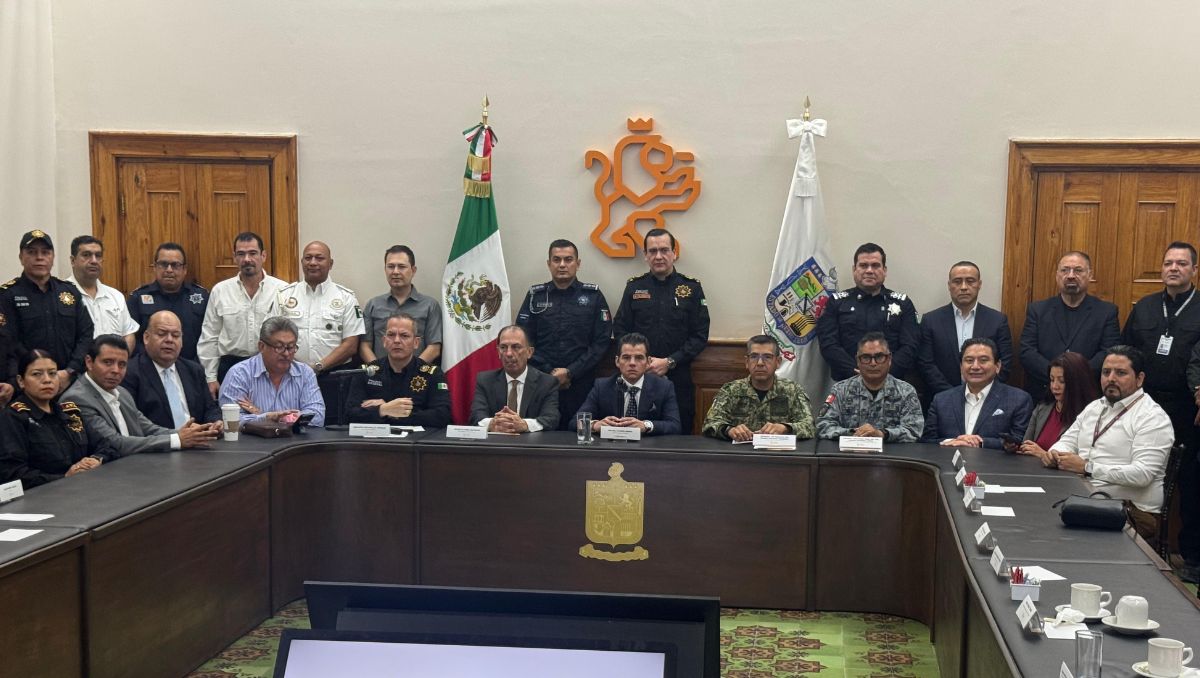 Se llevó a cabo la reunión de seguridad en Palacio de Gobierno. Fabricio Gallegos