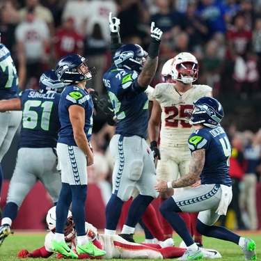 Seahawks vencieron a los Cardinals en la semana 4 de la NFL con un gol de campo agónico del pateador Jason Myers