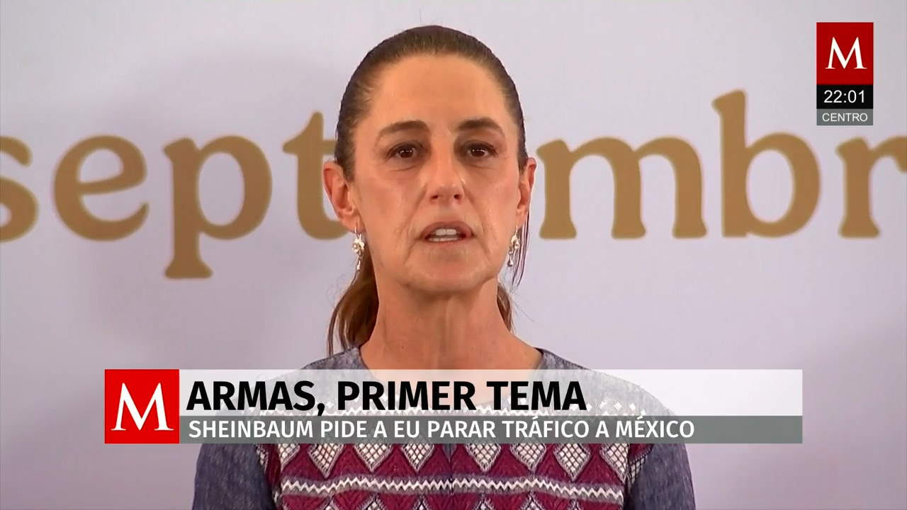 Claudia Sheinbaum exige a EU frenar tráfico de armas en primera reunión de seguridad
