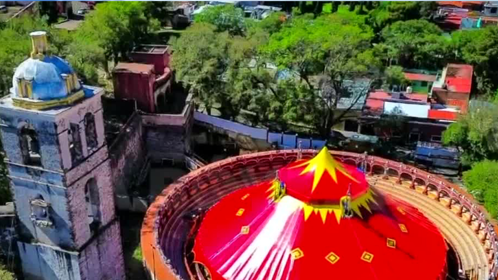 En Tlaxcala, usan la Plaza de Toros, Monumento Histórico para dar funciones de circo